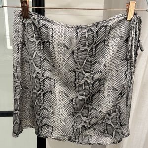 Altar'd State Snake Skin Silk Skirt Size Medium